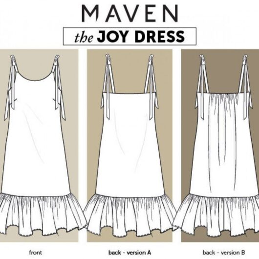 Maven Patterns Paper Sewing Pattern Joy Dress