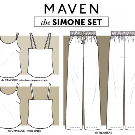 Maven Patterns Paper Sewing Pattern Simone Set