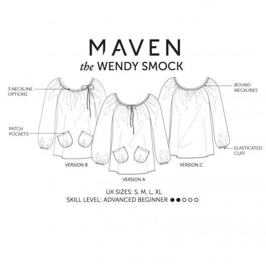 Maven Patterns Paper Sewing Pattern Wendy Smock