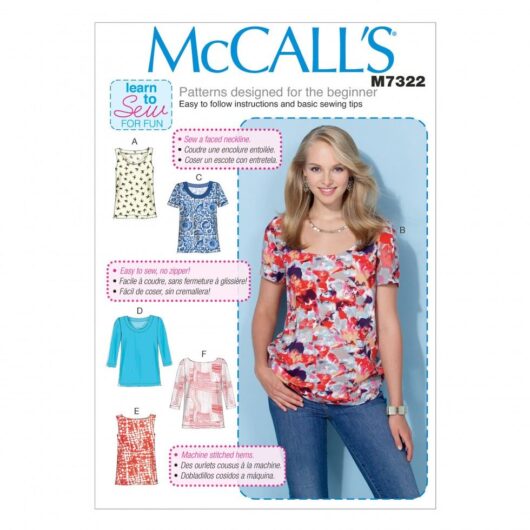 McCalls Paper Sewing Pattern 7322