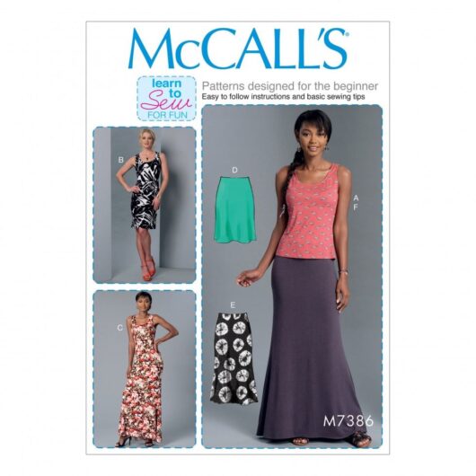 McCalls Paper Sewing Pattern 7386