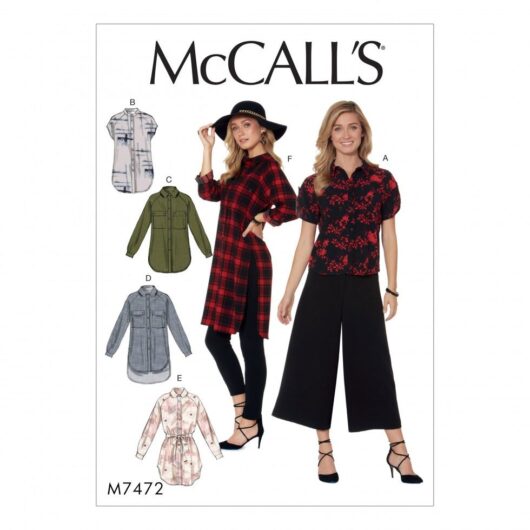 McCalls Paper Sewing Pattern 7472