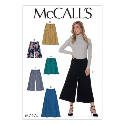 McCalls Paper Sewing Pattern 7475
