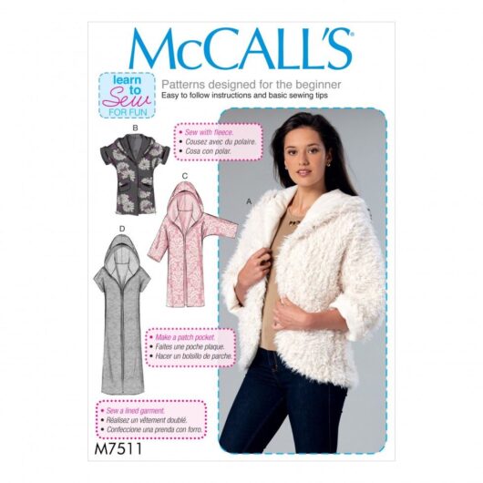 McCalls Paper Sewing Pattern 7511