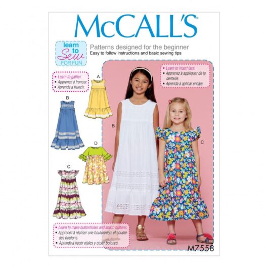 McCalls Paper Sewing Pattern 7558