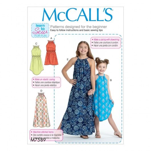 McCalls Paper Sewing Pattern 7589