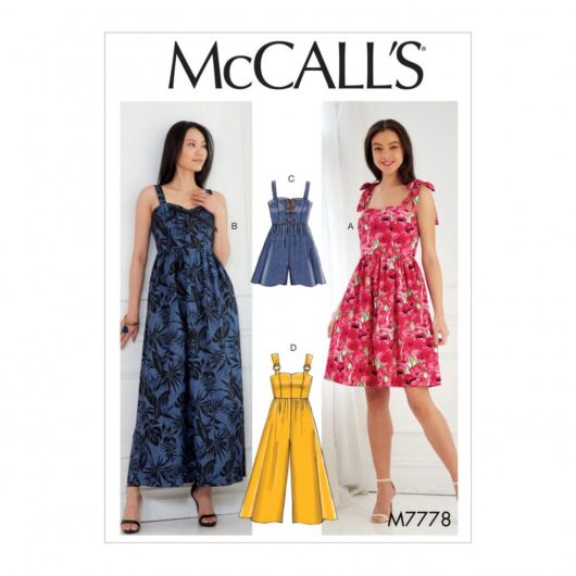 McCalls Paper Sewing Pattern 7778