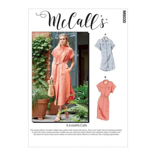 McCalls Paper Sewing Pattern 8030