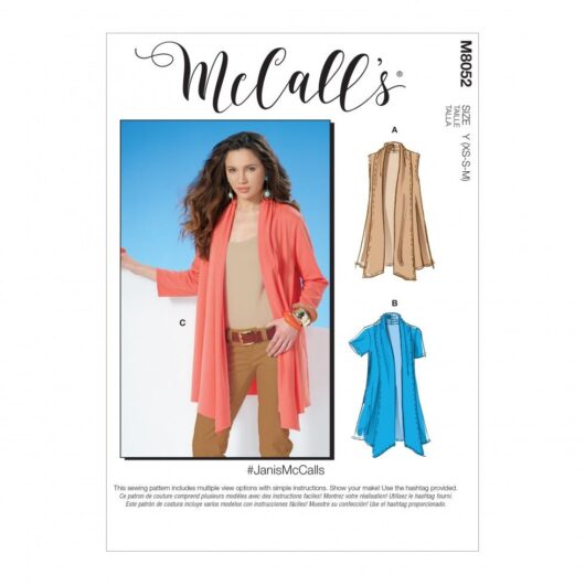 McCalls Paper Sewing Pattern 8052