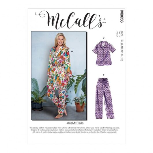 McCalls Paper Sewing Pattern 8056