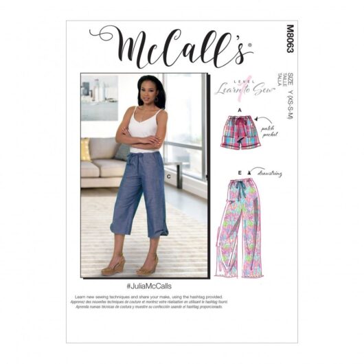 McCalls Paper Sewing Pattern 8063