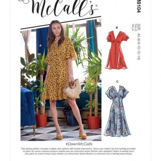 McCalls Paper Sewing Pattern 8104