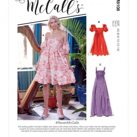 McCalls Paper Sewing Pattern 8108
