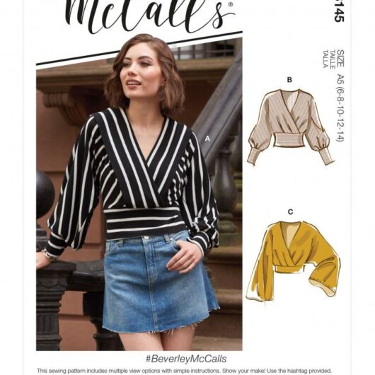 McCalls Paper Sewing Pattern 8145