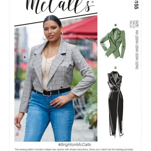 McCalls Paper Sewing Pattern 8155