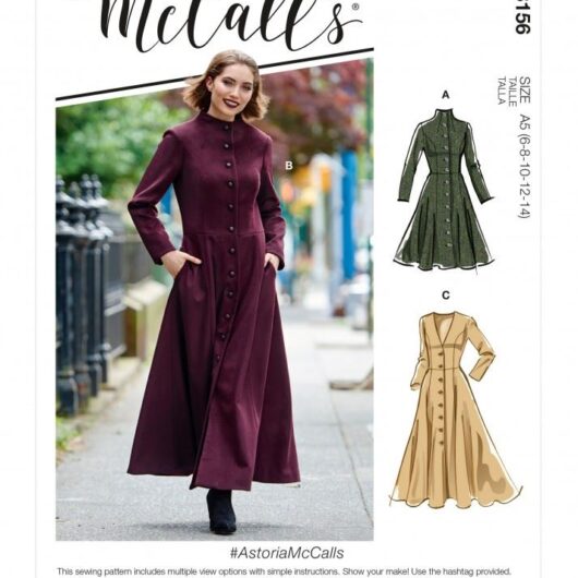 McCalls Paper Sewing Pattern 8156