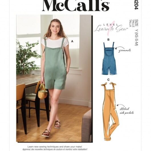 McCalls Paper Sewing Pattern 8204