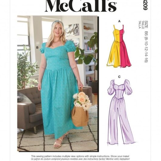 McCalls Paper Sewing Pattern 8209