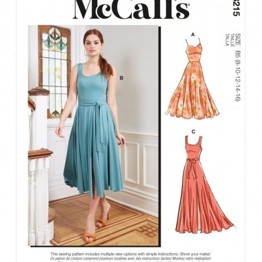 McCalls Paper Sewing Pattern 8215