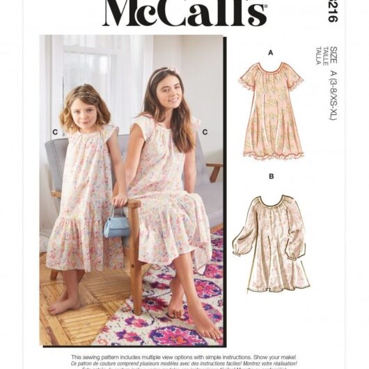 McCalls Paper Sewing Pattern 8216