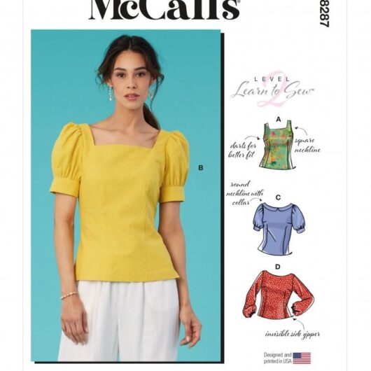 McCalls Paper Sewing Pattern 8287