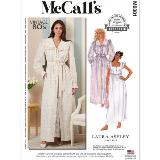 McCalls Paper Sewing Pattern 8381