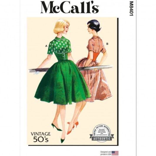 McCalls Paper Sewing Pattern 8401