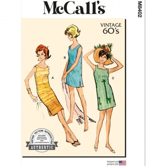 McCalls Paper Sewing Pattern 8402