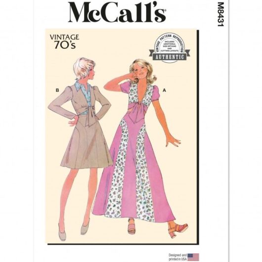 McCalls Paper Sewing Pattern 8431