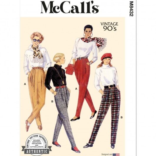 McCalls Paper Sewing Pattern 8432