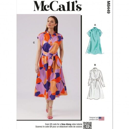 McCalls Paper Sewing Pattern 8449
