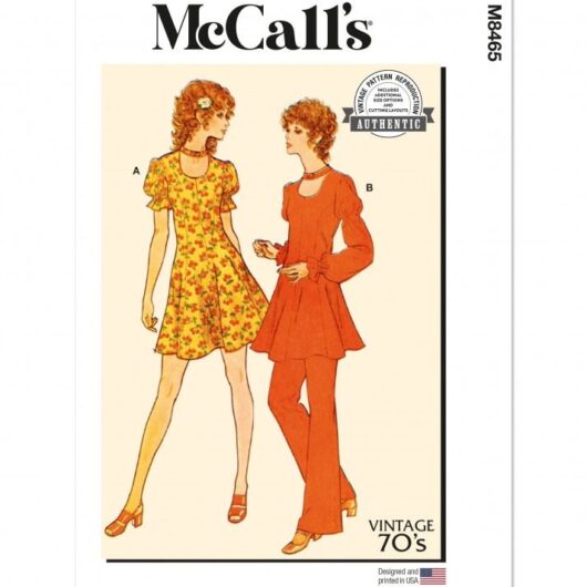 McCalls Paper Sewing Pattern 8465