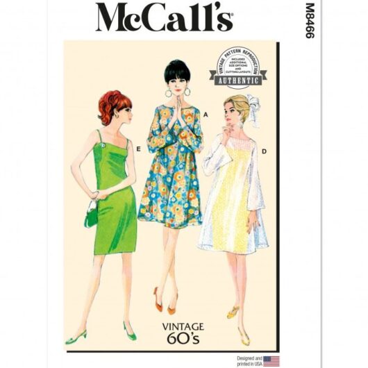 McCalls Paper Sewing Pattern 8466