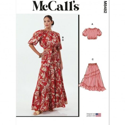 McCalls Paper Sewing Pattern 8482