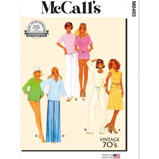 McCalls Paper Sewing Pattern 8493