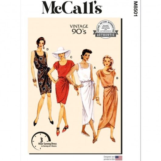 McCalls Paper Sewing Pattern 8501