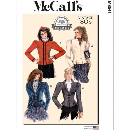 McCalls Paper Sewing Pattern 8541