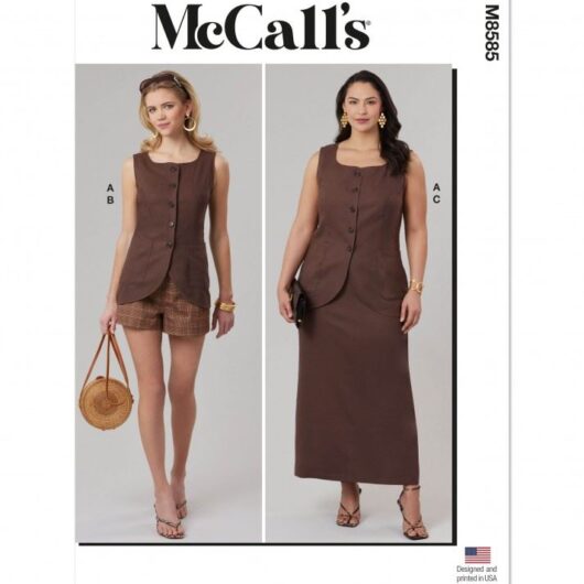 McCalls Paper Sewing Pattern 8585