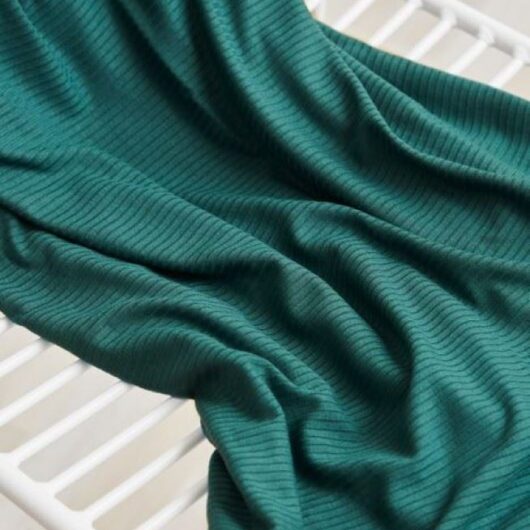 Meet MILK Derby Tencel Modal Rib Stretch Knit Fabric Emerald
