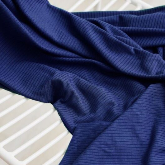 Meet MILK Derby Tencel Modal Rib Stretch Knit Fabric Lapis
