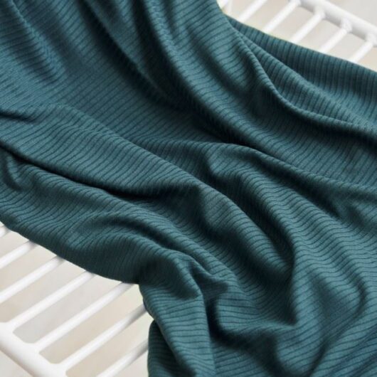 Meet MILK Derby Tencel Modal Rib Stretch Knit Fabric Pond
