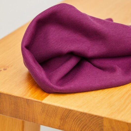 Meet MILK Neva Tencel Lyocell Cotton Rib Stretch Knit Fabric Cherry