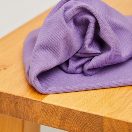 Meet MILK Neva Tencel Lyocell Cotton Rib Stretch Knit Fabric Mauve