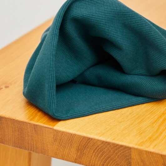 Meet MILK Neva Tencel Lyocell Cotton Rib Stretch Knit Fabric Pond