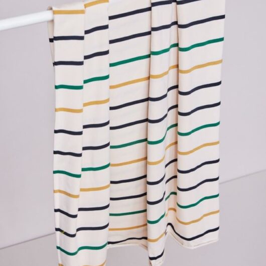 Meet MILK Nova Stripe Tencel Modal Cotton Jersey Stretch Knit Fabric Shell