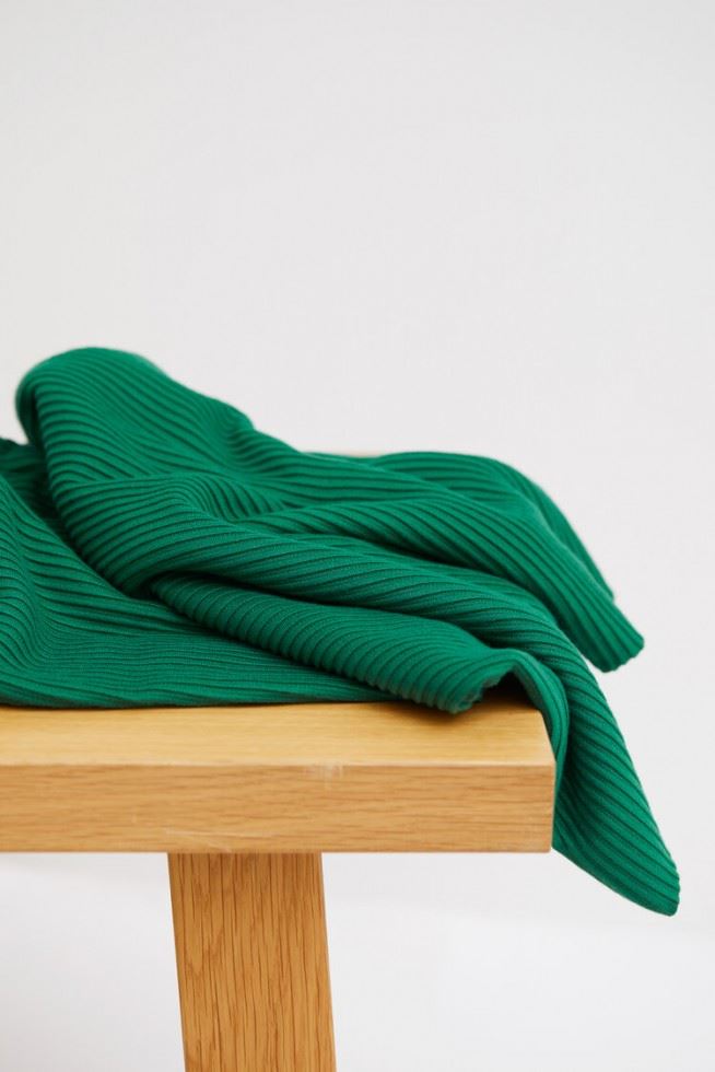 Meet MILK Ottoman Rib Stretch Knit Fabric Frog
