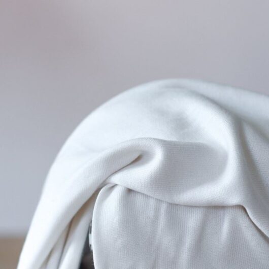 Meet MILK Soft Lima Sweater Knit Stretch Fabric Bright White