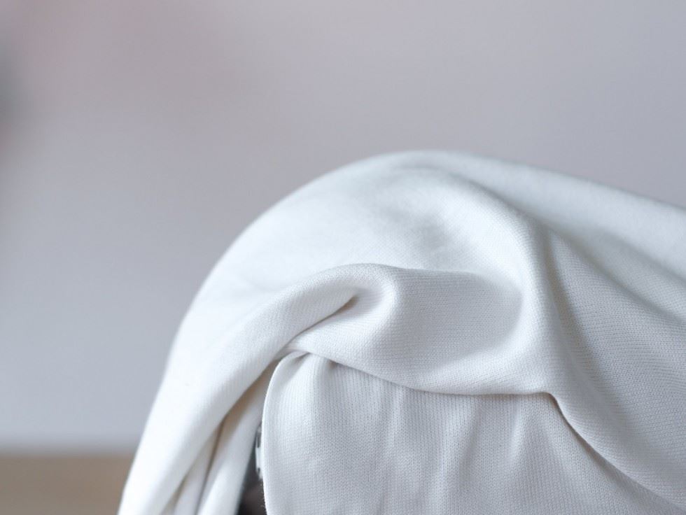 Meet MILK Soft Lima Sweater Knit Stretch Fabric Bright White