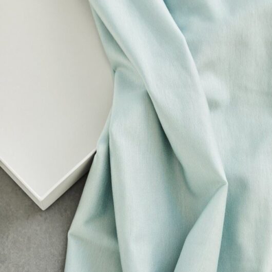 Meet MILK Tencel Lyocell Jersey Stretch Knit Fabric Blue Mist