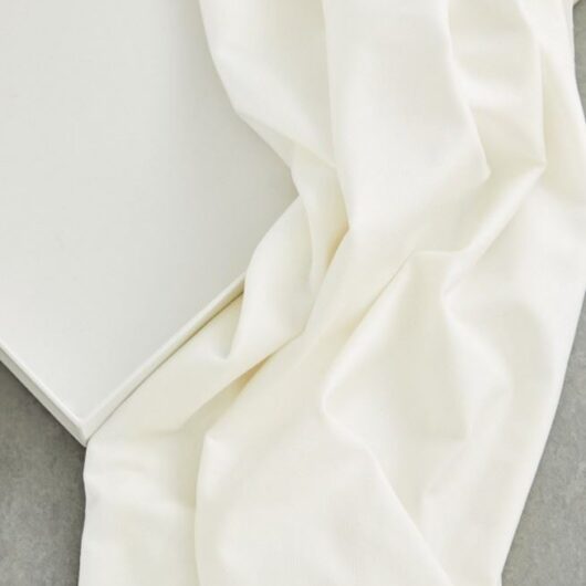 Meet MILK Tencel Lyocell Jersey Stretch Knit Fabric Bright White